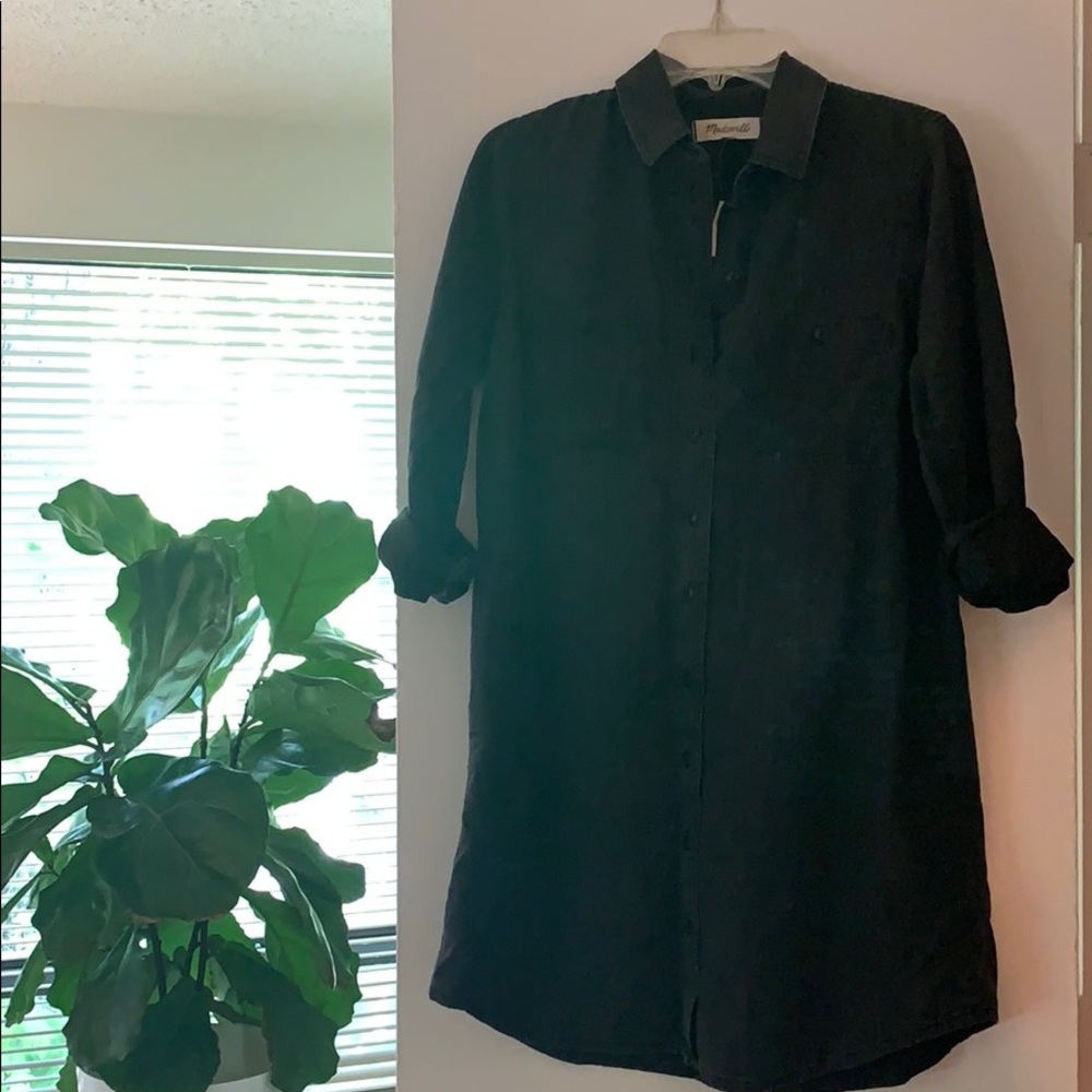 Madewell denim shirt dress